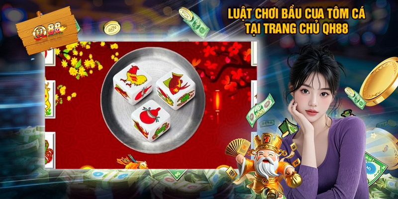 Chơi Bầu Cua Tôm Cá QH88 - Đánh Nhanh Thắng Nhanh 2 Luật chơi bầu cua tôm cá tại trang chủ QH88